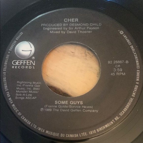 💥3/$20 Vintage Cher Vinyl Record 45 RPM - Picture 2 of 5